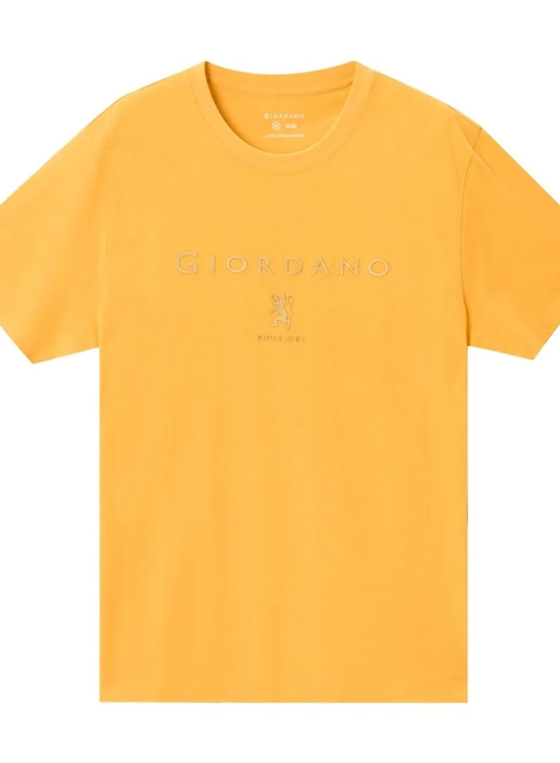 Men’s Slim Cotton Crew Neck Signature Print Tee